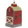 Antiqued Red Barn Wooden Sitter