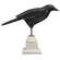 Wooden Crow Pedestal, Small