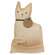 Stuffed Primitive Sitting White Kitty #CS38901