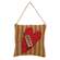 CS38918 Ticking Striped XOXO Heart Pillow Ornament;