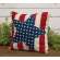 #ZOESO3009 Patriotic Star & Stripes Pillow