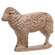Antiqued Resin Sheep Figurine
