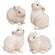 White Resin Bunny, 4 Asstd.