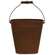 Rust & Black Oval Wall Planter