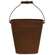 Rust & Black Oval Wall Planter #16089A