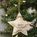 Merry Christmas Natural Star Ornament 17021;