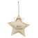 Merry Christmas Natural Star Ornament 17021