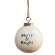 Merry and Bright White Enamel Ornament -25003