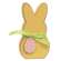 Yellow Peep Bunny Sitter w/Easter Egg Ribbon #37633