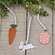 Pastel Beaded Bunny, Easter Egg, or Carrot Ornament, 3 Asstd.