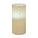 White Geometric Pillar Candle, White Light, 6" - # 84689