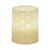 White Geometric Pillar Candle, White Light, 3.5" -84691