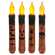 4 Set, Grungy Spooky Timer Tapers