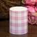 Pink Buffalo Check Timer Pillar, 3"x4" 85081;