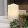 White Glitter Timer Pillar, 3"x5" 85117;