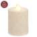 Warm Glow White Glitter Flicker Flame Timer Pillar, 3" #85132