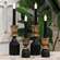 Black Gloss Timer Tapers, 4/Set 85153;