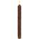 Burnt Mustard Vintage Twist Flicker Flame Timer Taper, 9.5"
