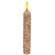 Grungy Vintage Twist Flicker Flame Timer Taper, 6.25"
