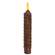 Burnt Mustard Vintage Twist Flicker Flame Timer Taper, 6.25"