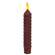 Burnt Burgundy Vintage Twist Flicker Flame Timer Taper, 6.25"
