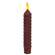 Burnt Burgundy Vintage Twist Flicker Flame Timer Taper, 6.25" #85225