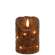 Burnt Mustard LED Wrapped Flicker Flame Timer Pillar, 4" #85240