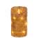 Burnt Ivory LED Wrapped Flicker Flame Timer Pillar, 5" #85244