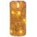Burnt Ivory LED Wrapped Flicker Flame Timer Pillar, 6" #85245