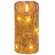 Burnt Ivory LED Wrapped Flicker Flame Timer Pillar, 6" #85245