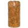 Burnt Ivory LED Wrapped Flicker Flame Timer Pillar, 6" #85245