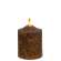 Burnt Mustard Flicker Flame Timer Cake Pillar, 4" #85252