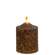 Burnt Mustard Flicker Flame Timer Cake Pillar, 4"