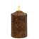 Burnt Mustard Flicker Flame Timer Cake Pillar, 5"
