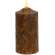 Burnt Mustard Flicker Flame Timer Cake Pillar, 6" #85254