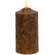 Burnt Mustard Flicker Flame Timer Cake Pillar, 6"