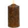 Burnt Mustard Flicker Flame Timer Cake Pillar, 6" #85254