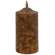 Burnt Mustard Flicker Flame Timer Cake Pillar, 6" #85254
