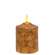 Burnt Ivory Flicker Flame Timer Cake Pillar, 4"