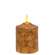 Burnt Ivory Flicker Flame Timer Cake Pillar, 4" #85255