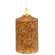 Burnt Ivory Flicker Flame Timer Cake Pillar, 5"