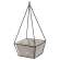 Wood Plant Holder w/Triangle Metal Frame #BB9S156