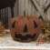 Large Stuffed Primitive Jack O Lantern with Stem #CS38836