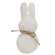 Stuffed White Chenille Bunny Ornament  CS38891