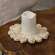 Corn Husk Flower Shape Candle Mat, Medium HAC2408;