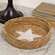 Natural Jute Candle Tray w/Star HAC2416;