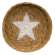Natural Jute Candle Tray w/Star HAC2416