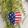 Patriotic Heart Flag Ornament ZOESP3007;