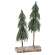 Snowy Pine Tree Pair on Log 18406