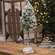Heavy Snowy Weeping Pine Tree on Base, 16" ;